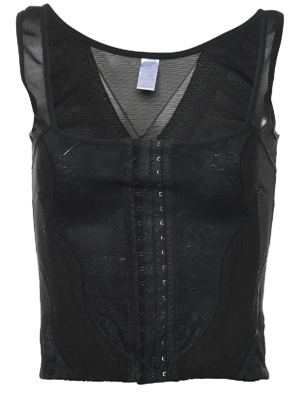 Jacquard Pattern Bustier - S Hip Women's Urban