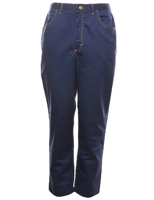 High Waist Dark Wash Denim Trousers - W29 L28 Dynamic Women's High - energy