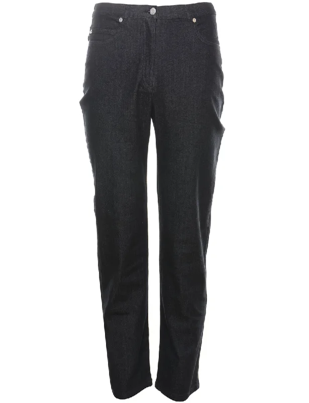 Dark Wash Straight-Leg Denim Trousers - W28 L31 purpose