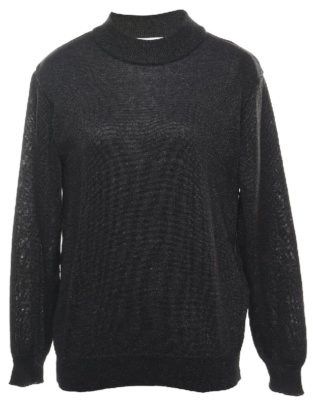 Black Jumper - L Monochromatic All - in - one
