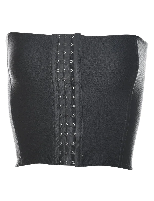 Black Classic Corset Top - XS Feminine Women's Style 
