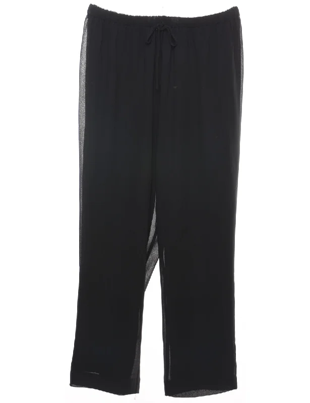 Casual Black Trousers - W34 L29 Traditional Women's 